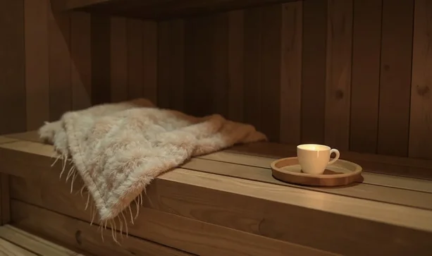 Odmor nakon contrast rituala uz cold plunge i večernji outdoor wellness ambijent