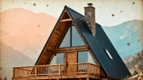 A-frame drvena kuća uz jezero – KUBIQ